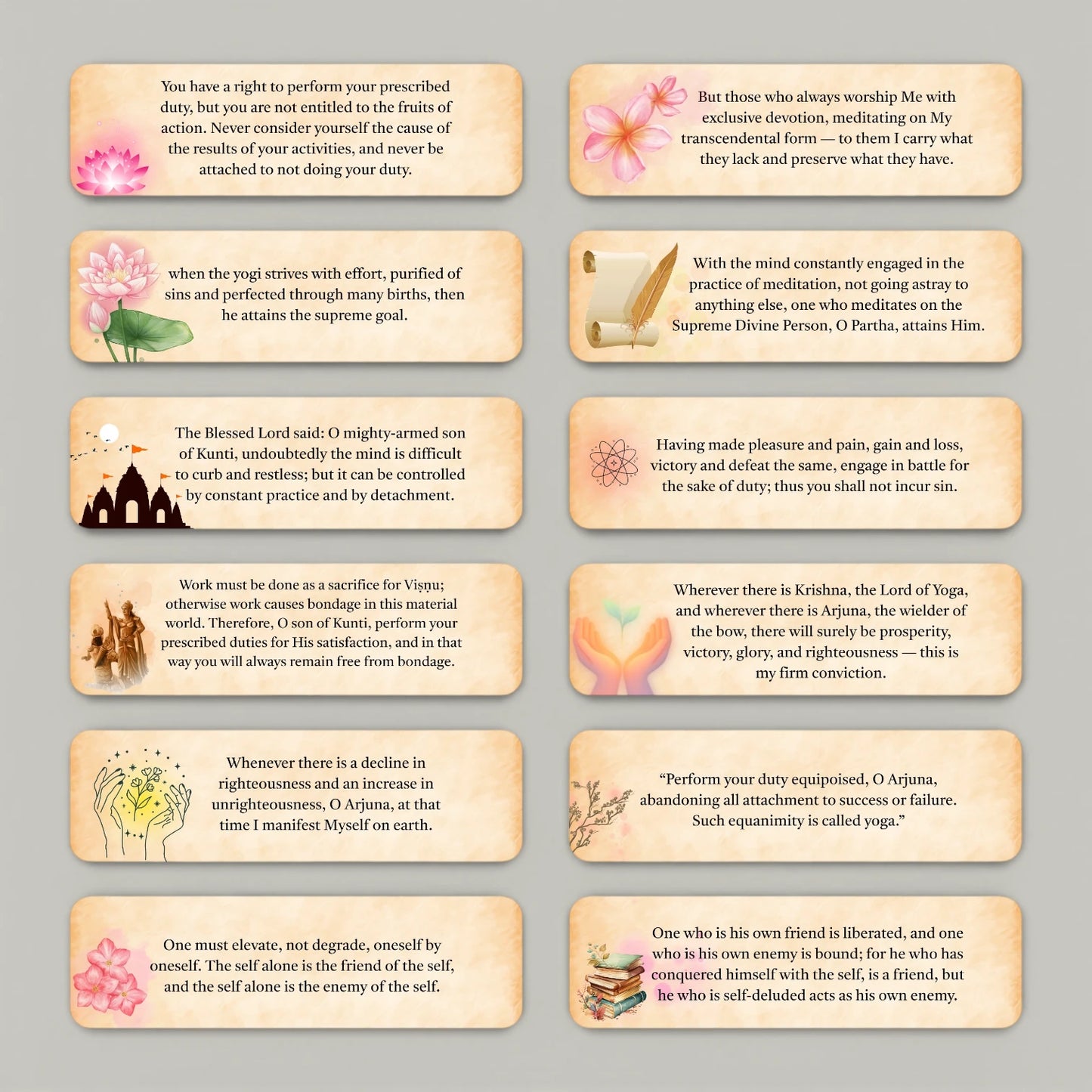 Gita Shlokas Bookmark