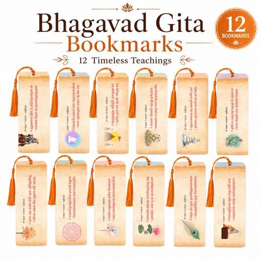 Bhagavad Gita Bookmarks – 12 Timeless Teachings