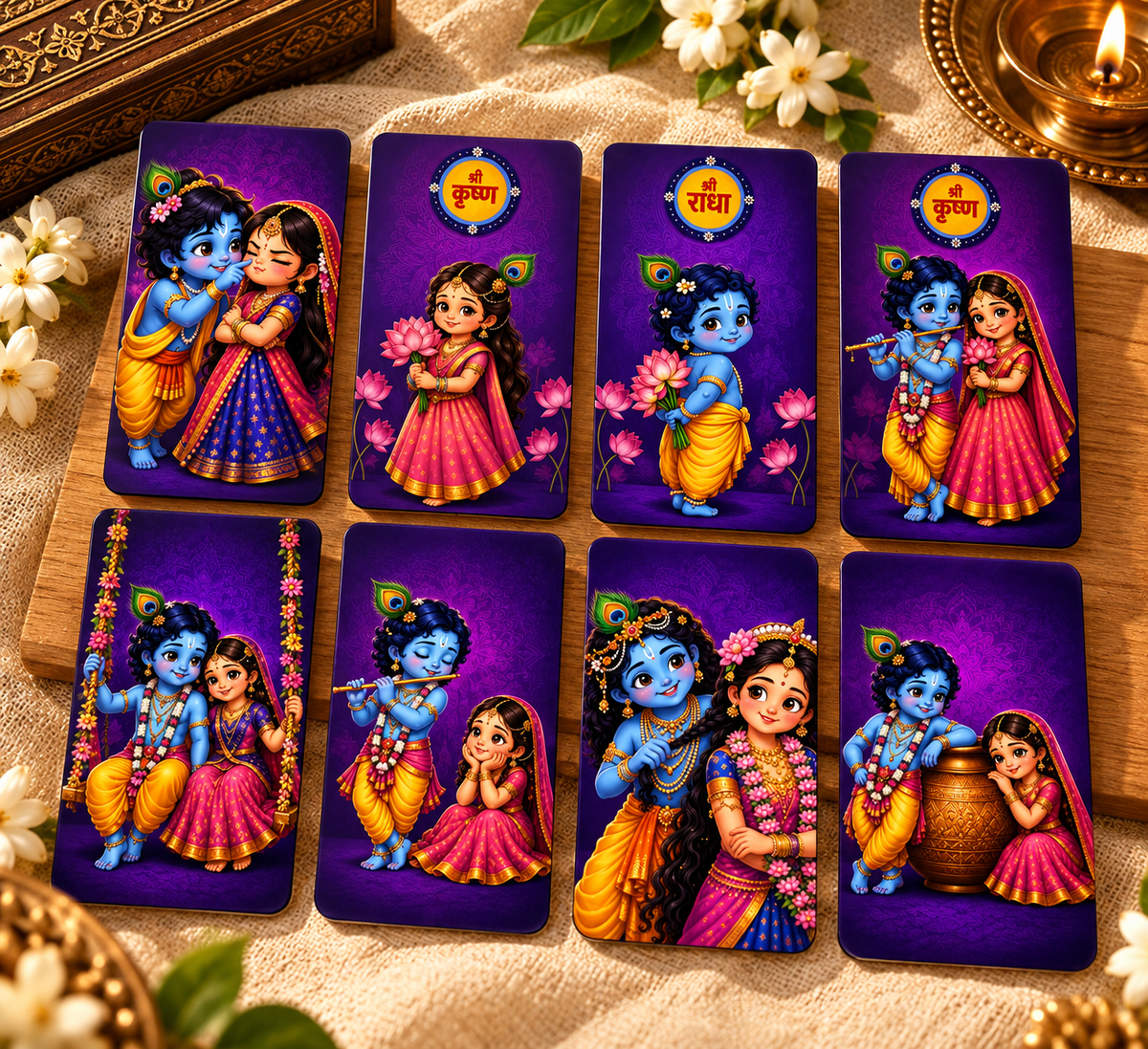 Radha Krishna Magnetic Bookmarks