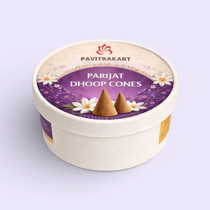 Pavitrakart Parijat Dhoop Cones premium fragrance for puja meditation and divine atmosphere